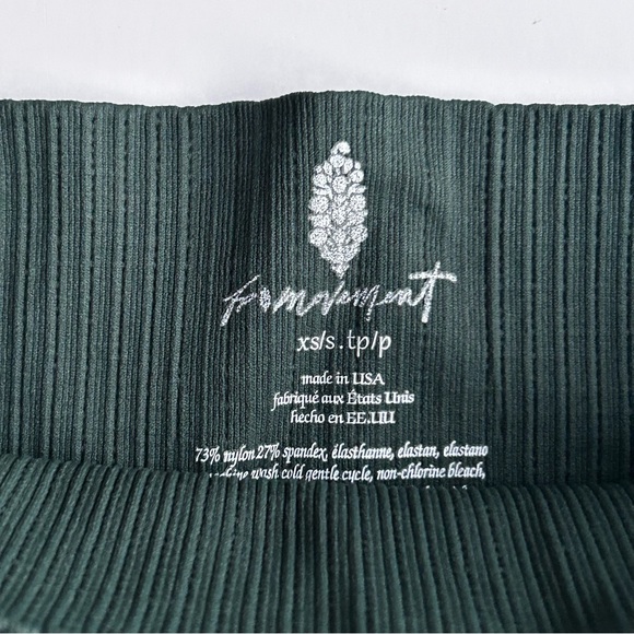 🌸NWOT Free People Movement Good Karma Running Shorts. Dark Green. Size: XS/S - Picture 6 of 7